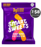 SmartSweets Gummy Worms Pouch 2 for $8