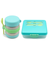 Melii Bento Box & Food Jar Blue Bundle