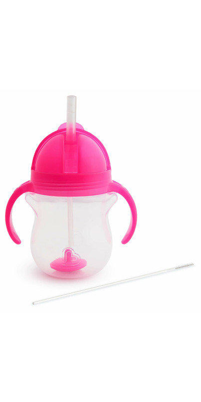 NUK for Nature Everlast Weighted Straw Cup - Pink - 10oz