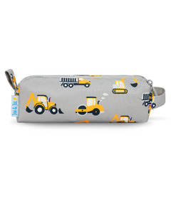 Jan & Jul Pencil Case Grey Construction
