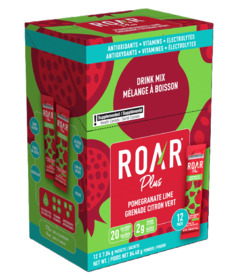 ROAR Plus Electrolyte Drink Mix Pomegranate Lime