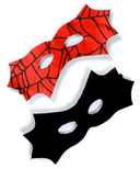 Great Pretenders Reversible Spider Bat Mask Red and Black
