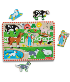 Melissa & Doug Old MacDonald's Farm Sound Puzzle