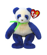 Ty Vintage Beanie Boos Domino Blue & White Panda