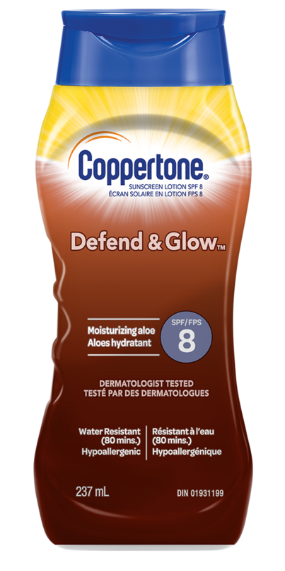 coppertone defend and glow