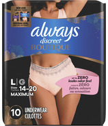 Always Discreet Incontinence and Postpartum Underwear for Women, Maximum,  Small / Medium, 19 Count : : Health & Personal Care