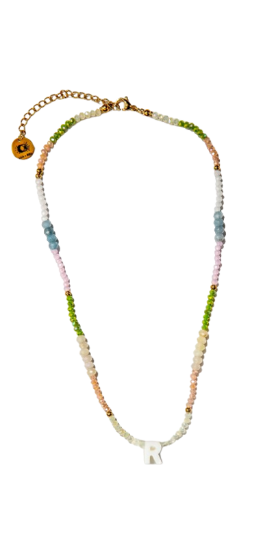 Buy Lua + Sol Beaded Initial Necklace Multicolour at Well.ca | Free ...