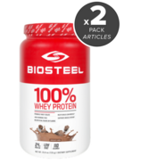 Lot de protéines de lactosérum 100% BioSteel au chocolat