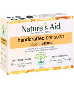 Nature's Aid Bar Soap Detoxifying Charcoal & Sweet Orange