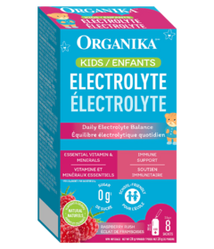 Coffret d'électrolytes pour enfants Organika Raspberry Rush