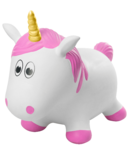 Fantasy Hoppers Inflatable Bouncing Unicorn Pink