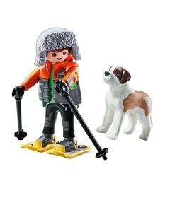 image of Playmobil Hiker with Saint Bernard with sku:334908