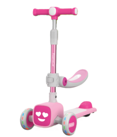 PlaSmart Scoojie Scooter with Seat Pink