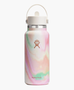 Hydro Flask Large Bouche avec bouchon de paille Flex Ruée vers le sucre