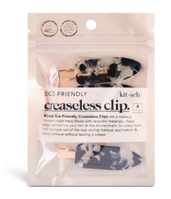 kitsch Eco-Friendly Creaseless Clips Set Black Terrazzo