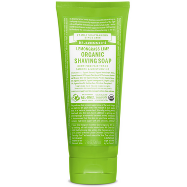 Dr. Bronner\'s Organic Shaving Soap Lemongrass Lime Dr. Bronner\'s Organic Shaving Soap Lemongrass Lime