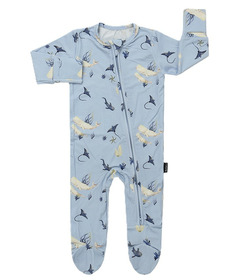 Belan.J Footed Zipper Sleeper Whale Lover