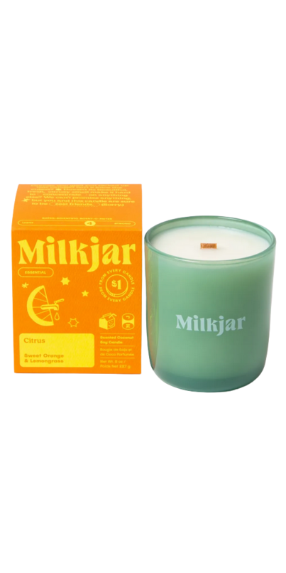 Buy Milk Jar Candle Co. Wooden Wick Candle Citrus at Well.ca | Free ...
