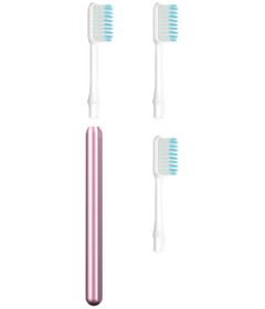 Nada Adult Toothbrush Starter + 2 Brush Heads Soft Pink