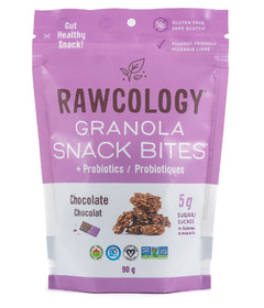 Rawcology Granola Snack Bites + Probiotics Chocolate 
