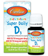 Carlson Enfants 365 Gouttes Super Daily D3 400 IU
