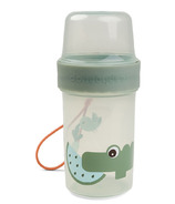 Done By Deer 2-Way Snack Container Croco Green