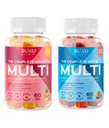 SUKU Vitamins Ensemble de multivitamines pour homme et pour femme