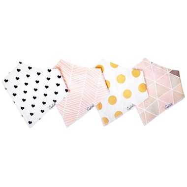 Copper Pearl Blush Bandana Bibs Copper Pearl Blush Bandana Bibs