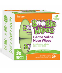 Boogie Saline Nose Wipes Fresh