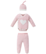 Earth Baby Outfitters Bamboo Newborn Set Pink Heart