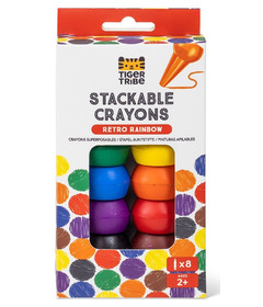 Tiger Tribe Stackable Crayons Retro Rainbow
