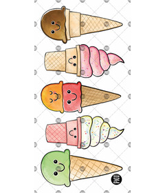 PiCO Temporary Tattoos The Tasty Cones