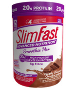 SlimFast Advanced Nutrition Mélange de substitut de repas pour smoothie Chocolat crémeux