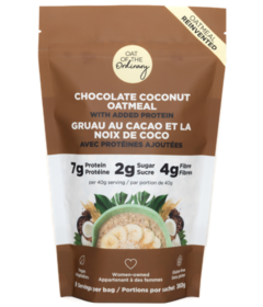 Out of the Ordinary Chocolate Coconut Oatmeal with Plant Based Protein