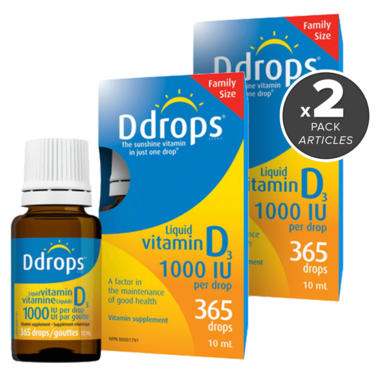 Buy Ddrops Liquid Vitamin D3 1000 IU Bundle At Well.ca | Free Shipping ...