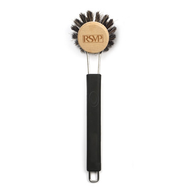 RSVP Round Dish Brush Black RSVP Round Dish Brush Black
