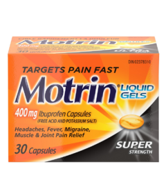 Motrin Liquid Gels Super Strength 