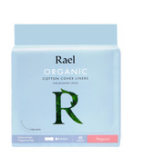 Rael Organic Cotton Cover Panty Liners for Bladder Leaks Regular