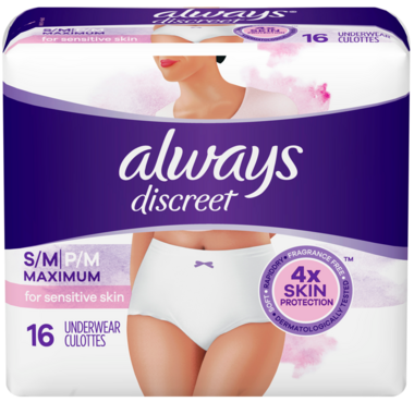 Buy Always Discreet for Sensitive Skin Underwear Maximum Plus Fragrance-Free  at