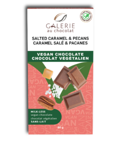 Galerie au Chocolat Vegan Chocolate Bar Salted Caramel & Pecans