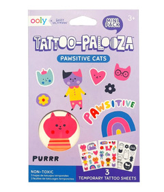 OOLY Tattoo Palooza Tattoos Pawsitive Cats By Suzy Ultman