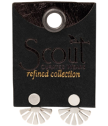 Scout Curated Wears Refined Earring Collection Sunburst Ear Jacket Silver