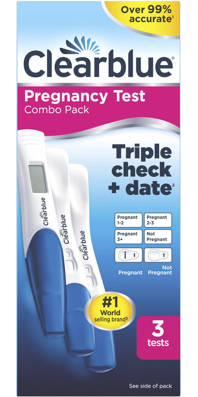 Buy Clearblue Pregnancy Test Combo Pack Triple Check + Date At Well.ca ...