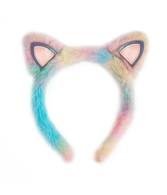 Great Pretenders Rainbow Furry Kitty Headband