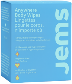 Jems For All Anywhere Body Wipes