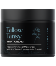 SofterSkin Overnight Regen Tallow Face Cream with Blue Tansy