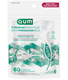GUM Pro Clean Plus Floss Pick Mint