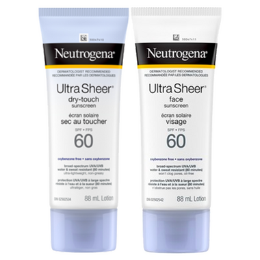 Ultra Sheer Dry-Touch Sunscreen SPF 60, 88 ml – Neutrogena : Sun