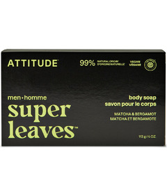 ATTITUDE Super Leaves Men Body Soap Matcha & Bergamot