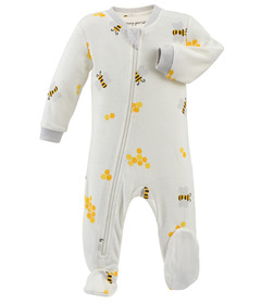 ZippyJamz Footed Sleeper Bee Happy